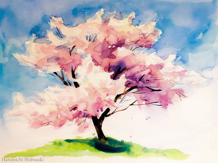 750x561 Watercolor Tree Painting Easy Tutorial 2 Steemit
