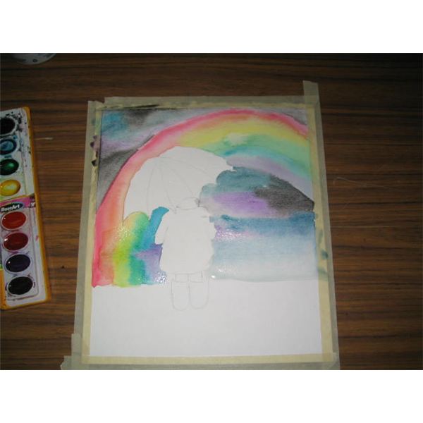 600x600 Step By Visual Step Watercolor Painting Project Paint A Rainbow