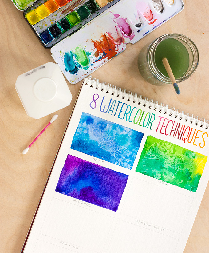 680x823 Toolbox 8 Watercolor Techniques For Beginners