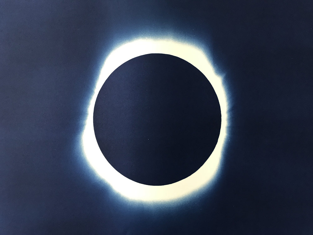 1000x750 Solar Eclipse Cyanotype On Watercolor Paper Agent Gallery Chicago