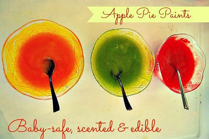 700x465 Fall Activities Homemade Edible Apple Paints Fun Littles