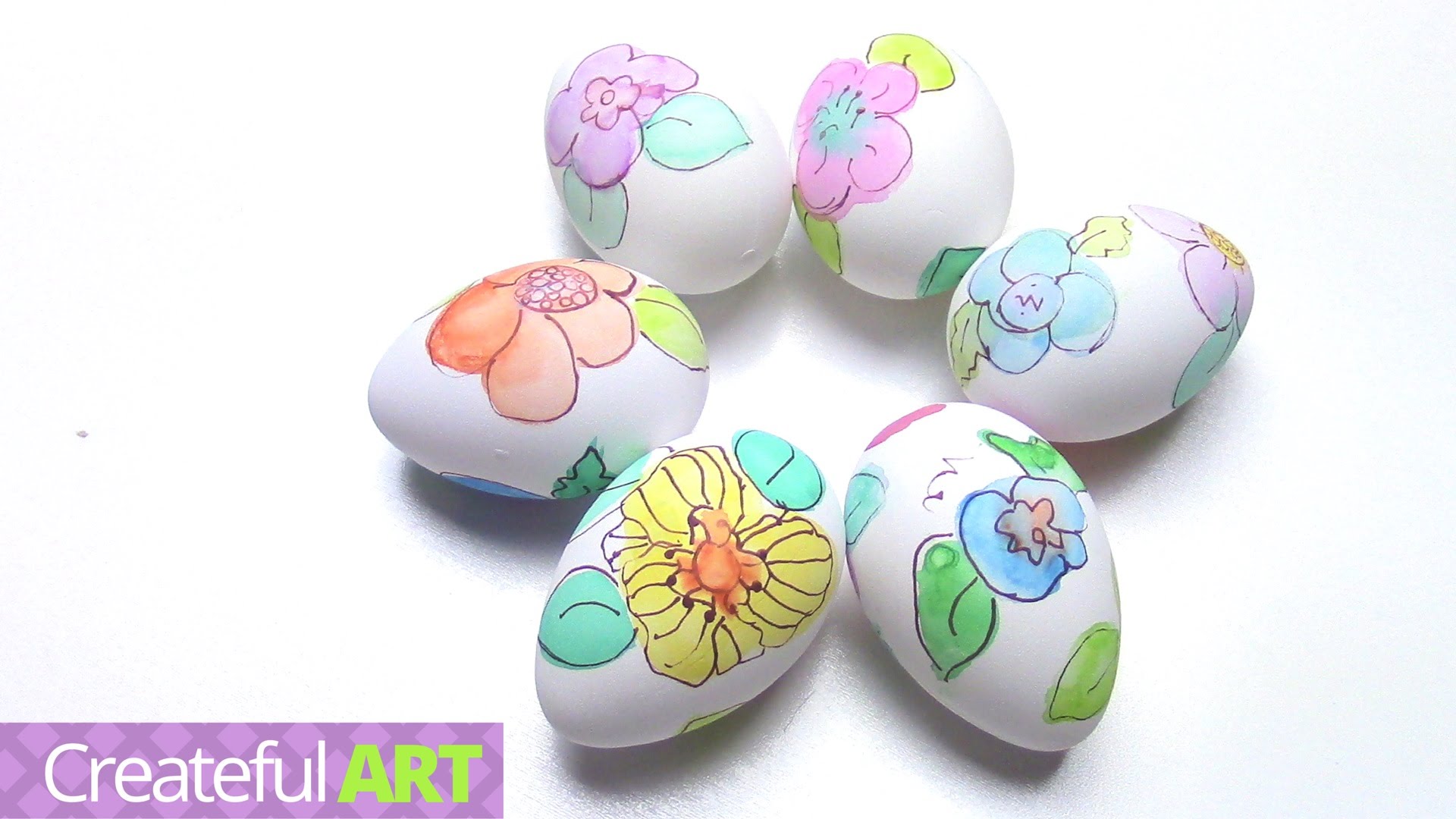 1920x1080 How To Paint Floral Easter Eggs With Watercolors