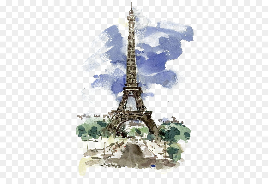 900x620 Eiffel Tower Watercolor Painting Work Of Art Illustration
