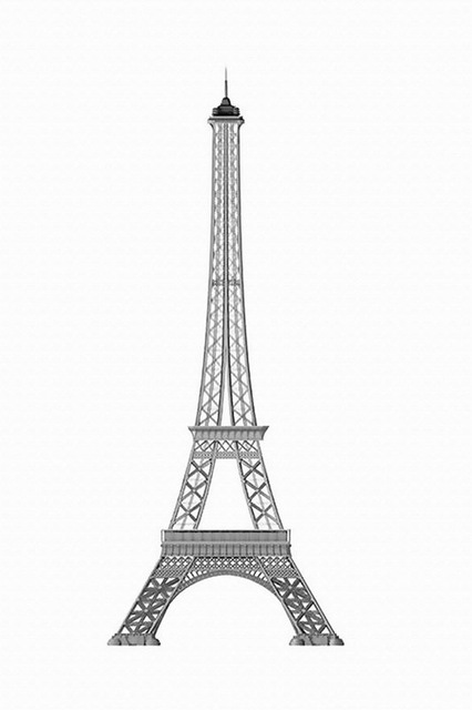 426x640 Prints Simple Eiffel Tower Canvas Painting Poster Modern
