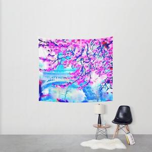 300x300 Paris Spring Blooms Flowers Eiffel Tower Watercolor Painting Wall