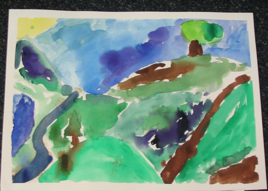 1024x730 Janeville Watercolor Landscapes In Elementary School