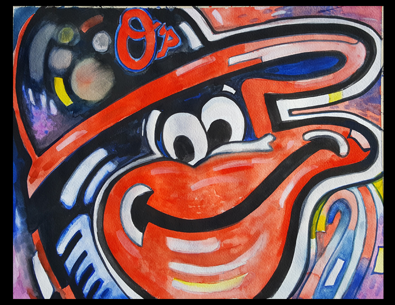 792x612 Orioles Watercolor Painting Event Johnnycake Elementary