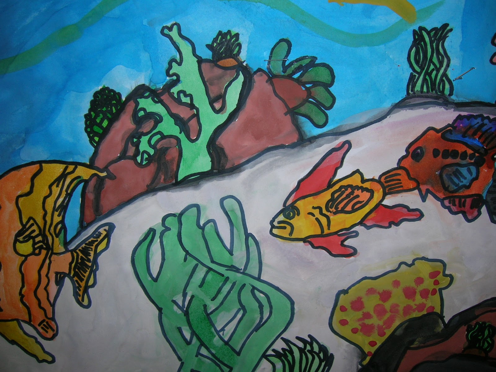 1600x1200 The Elementary Art Room! Watercolor Works!