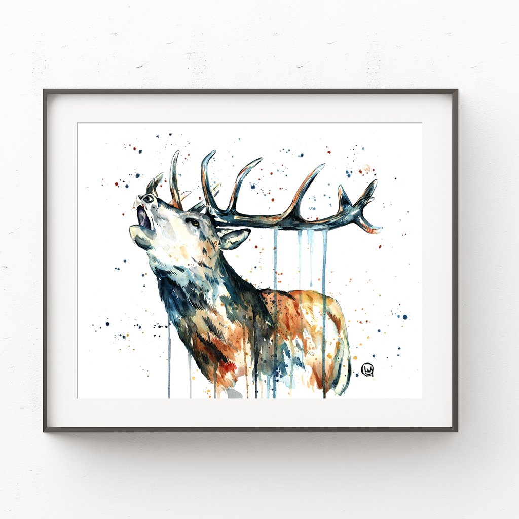 Elk Watercolor Paintings at GetDrawings | Free download
