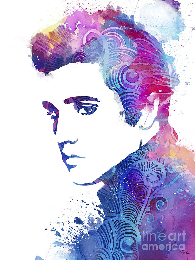 675x900 Elvis Presley Painting By Watercolor Girl