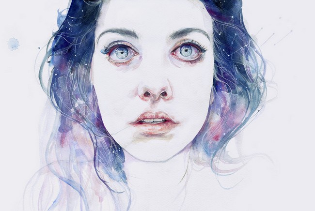 650x436 Emotionally Evocative Watercolor Paintings By Agnes Cecile Hi