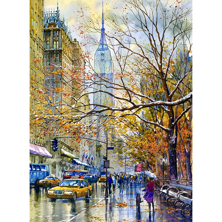 750x750 Empire State Building New York Art