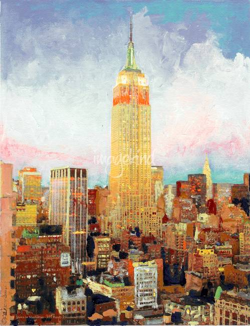 499x650 Manhattan Dawn, Empire State Building, New York By Rd Riccoboni