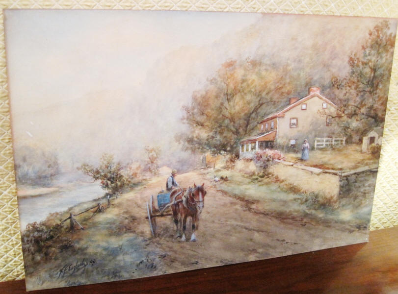 811x600 English, Frank F. Original Watercolor On Paper