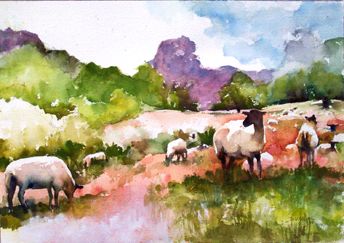 344x243 English Countryside Leslie Wilson Watercolor Pure And Simple
