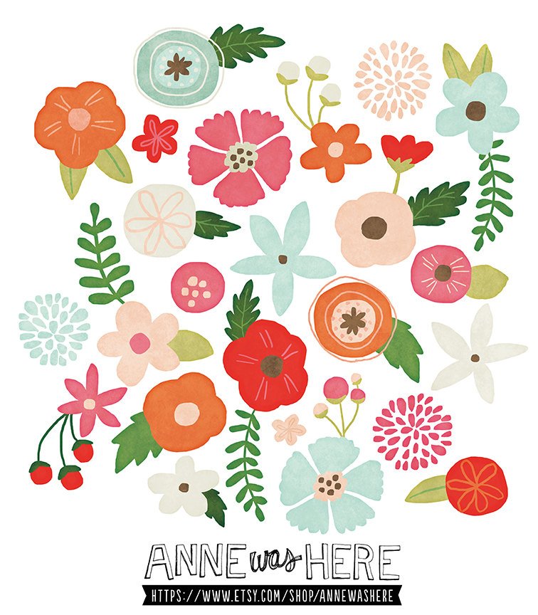 756x864 Etsy Watercolor Clipart