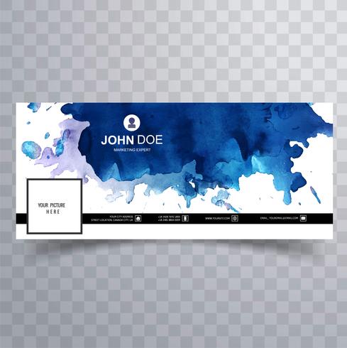 489x490 Watercolor Facebook Timeline Cover Template