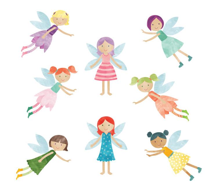 720x648 Fairy Wall Decals