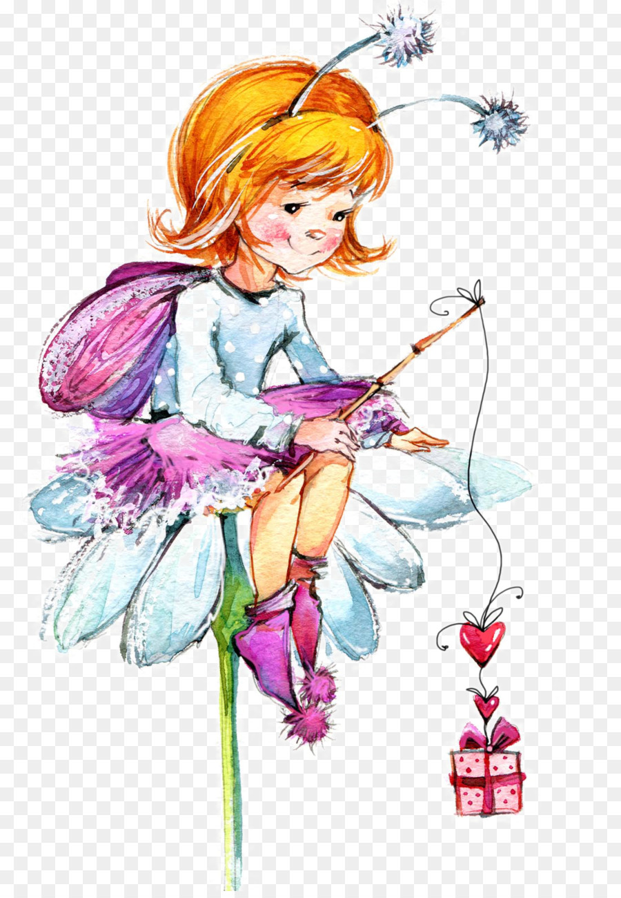 900x1300 Drawing Watercolor Painting Fairy