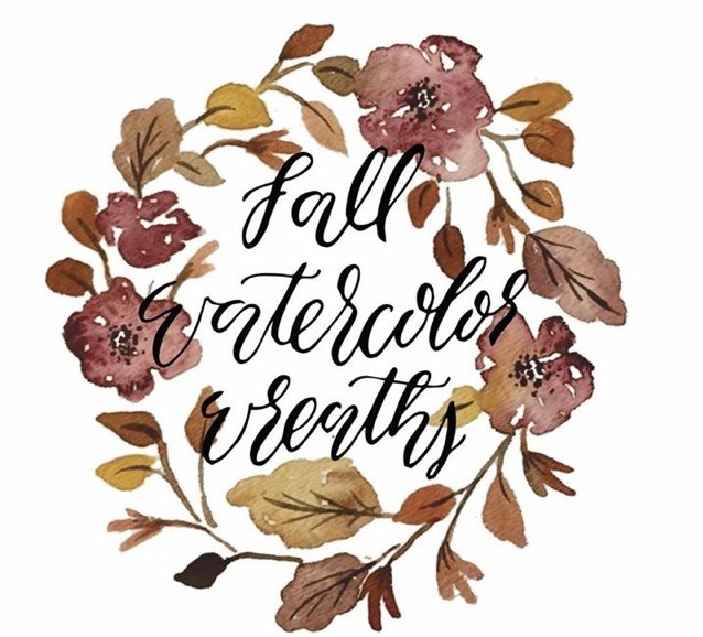638x578 Fall Watercolor Lettering Mint Studio