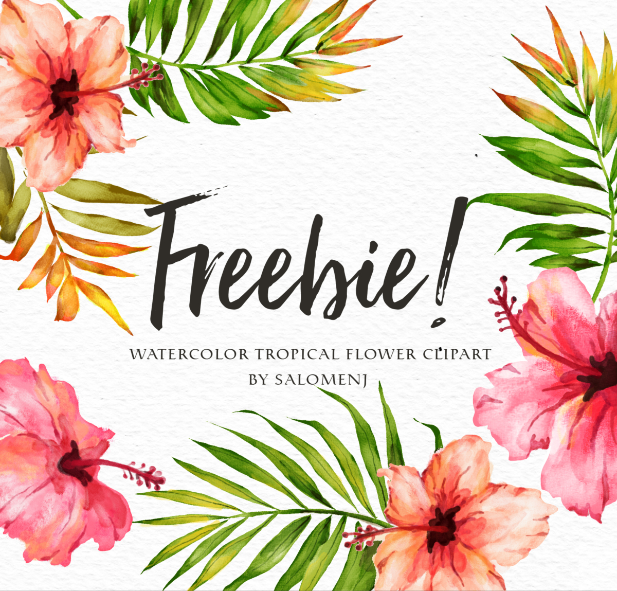 1200x1149 A Collection Of Free Watercolor Floral Elements