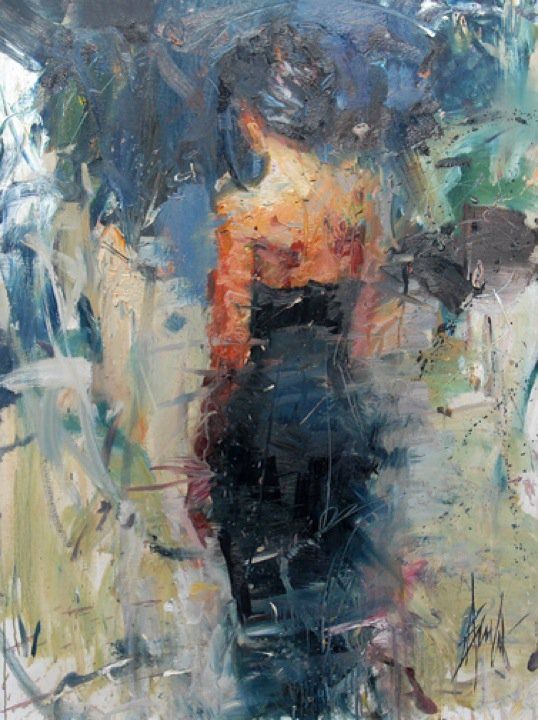 538x720 Henry Asencio, 1972 ~ Abstract Expressionists Painter Musica