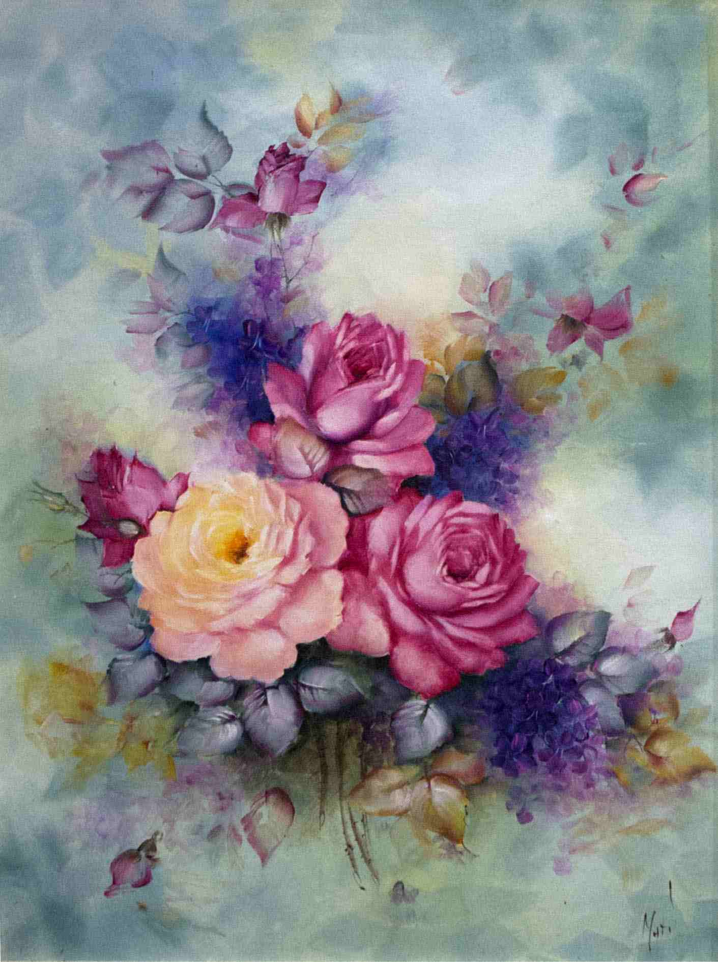 1411x1891 Famous Watercolor Flower Paintings Awesome Flowers Painting