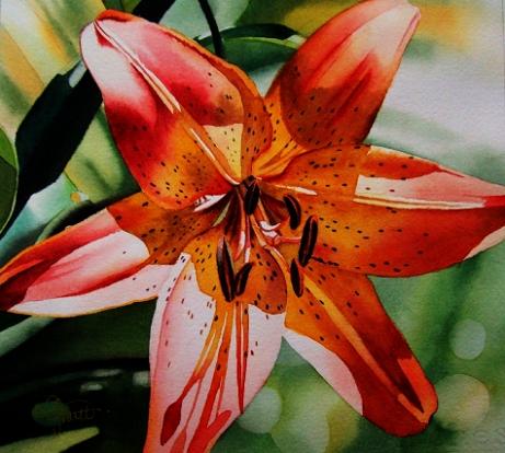 461x414 Floral Watercolor Paintings By Jacqueline Gnott