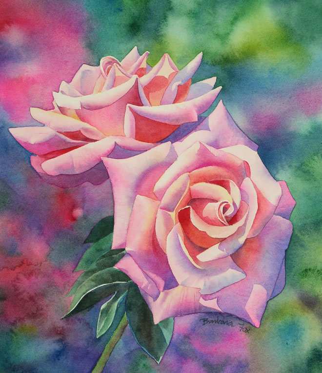 660x764 Watercolor Painting Flowers Beautiful Famous Watercolor Flower