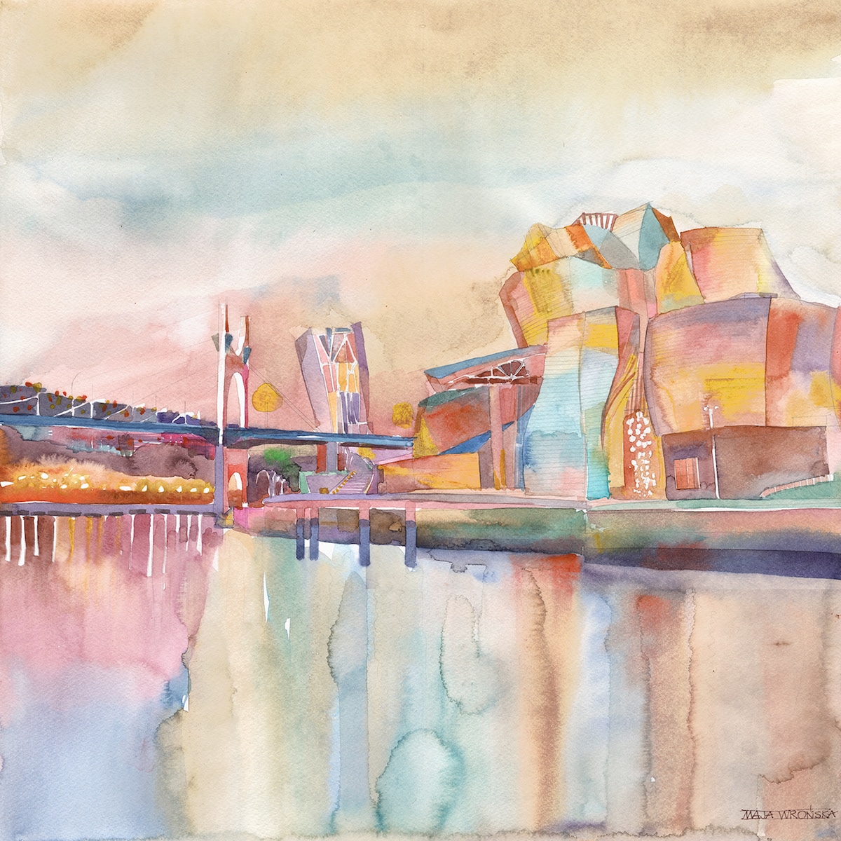 1200x1200 Watercolors Of Famous Cities By Maja