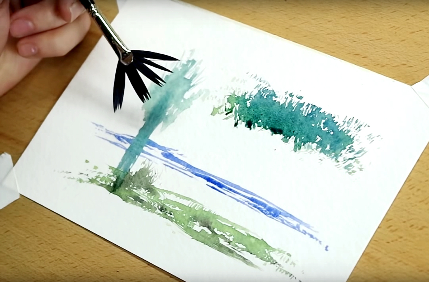 1420x934 Painting With Water Colors 4 Clever Watercolor Techniques Using A