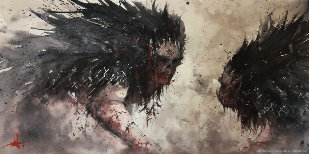 1000x500 Fantasy Judd Mercer Watercolor Art