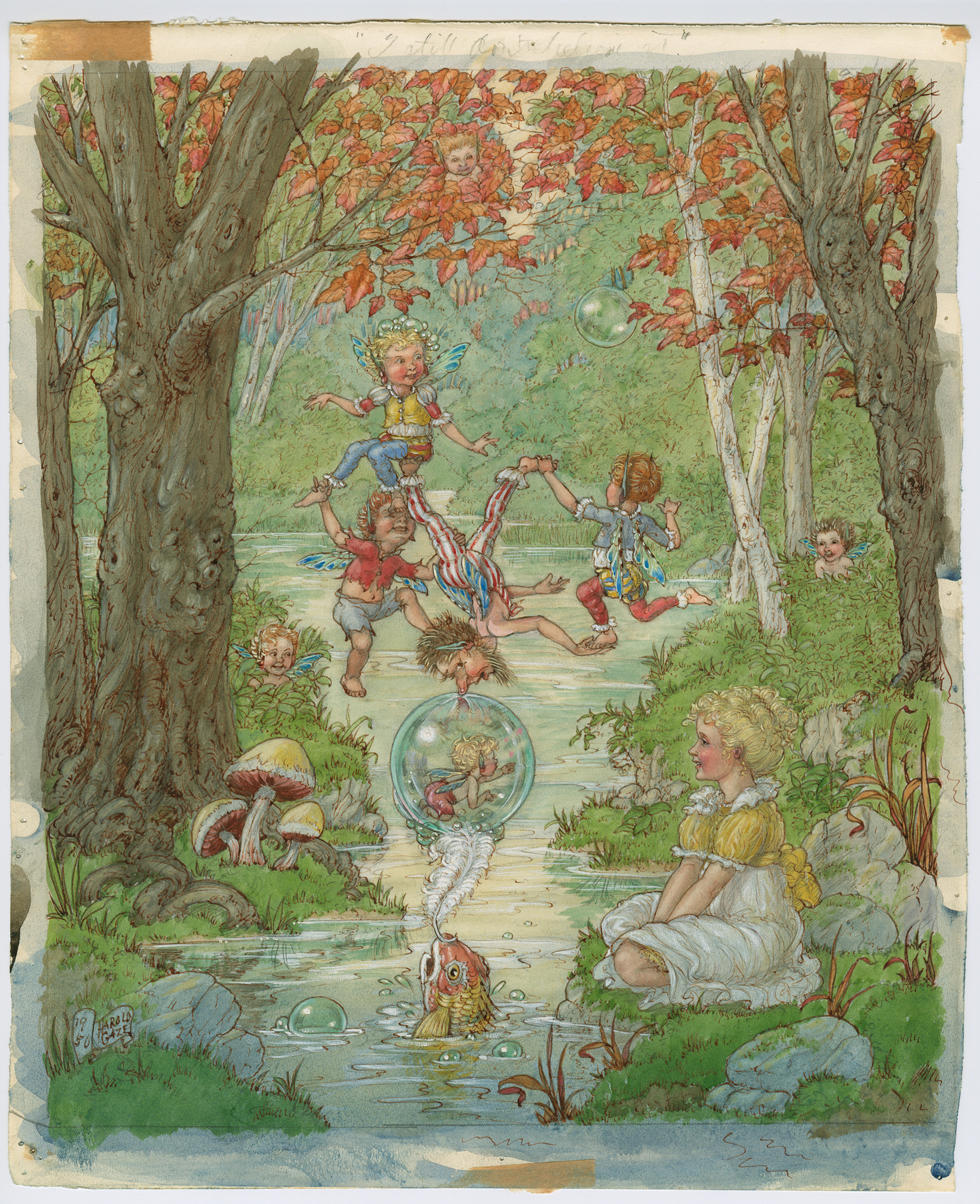 1808x2222 Painting For Sale Harold Gaze Fairy Artwork Illustration Art