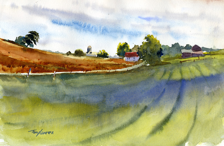 774x505 Upland En Plein Air Watercolor Landscape Painting