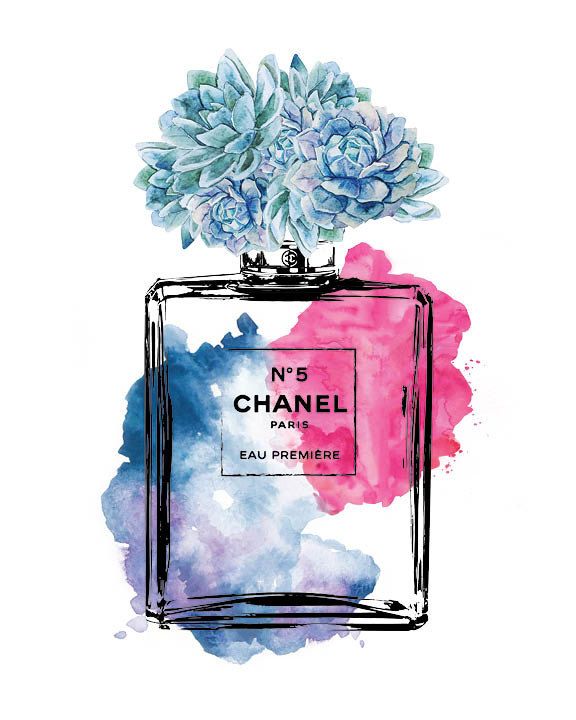 576x720 3x Printed Chanel 8x10 Watercolor Fashion By Hellomrmoon On Etsy