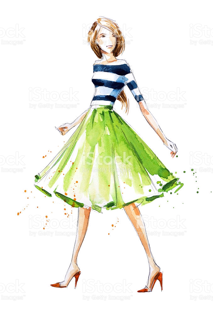 677x1024 Watercolor Fashion Illustration Fashion Design Images