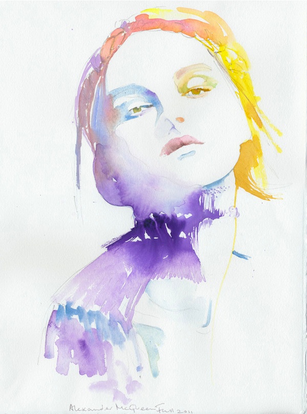 600x808 Watercolor Fashion Illustrations By Cate Parr