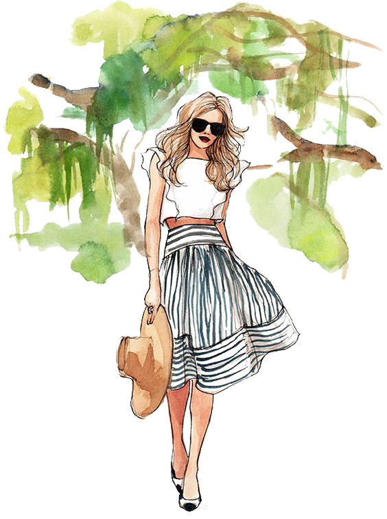 564x756 Drawing Fashion Illustration Watercolor Painting Sketch