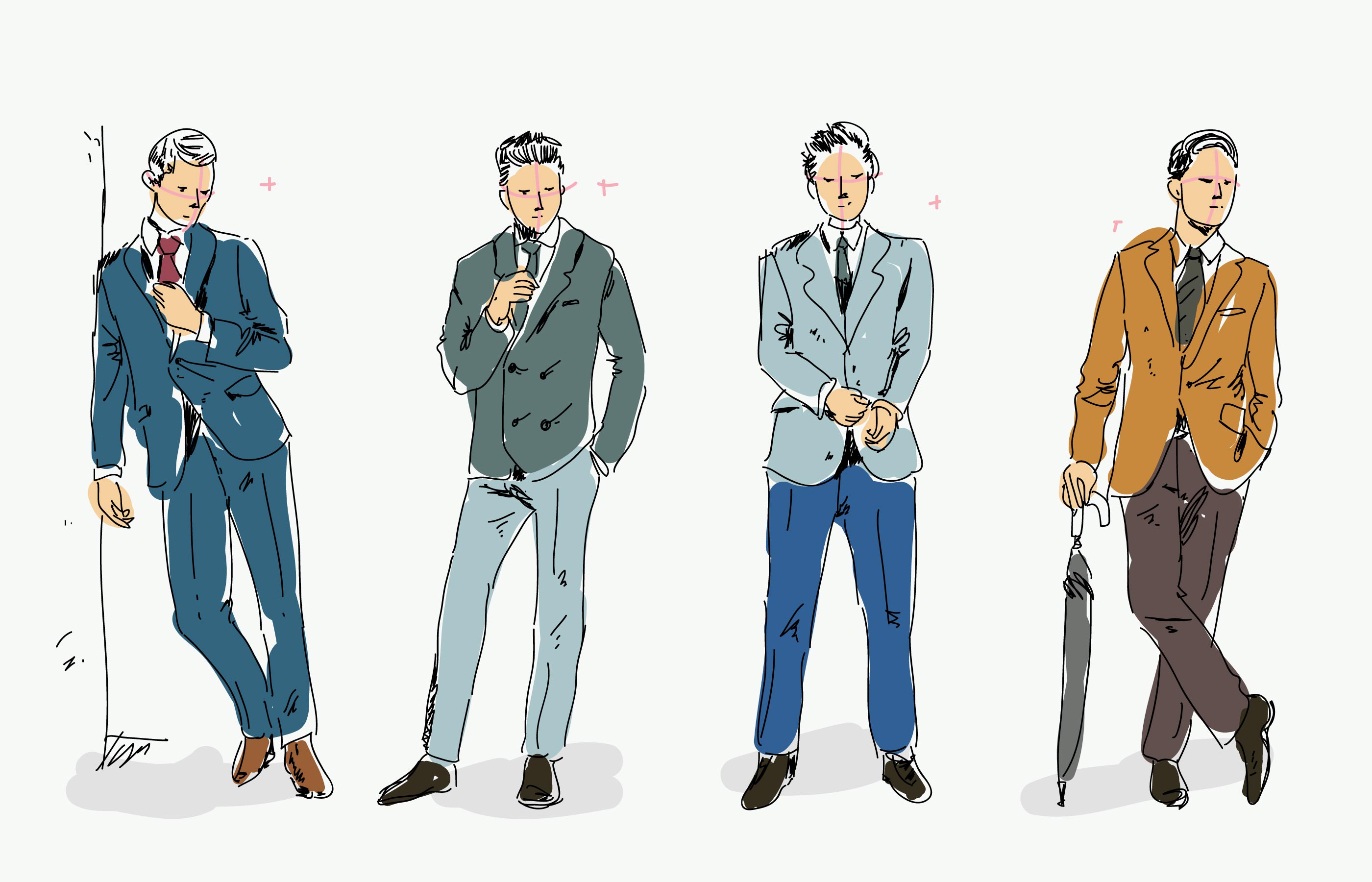 2800x1800 Fashion Sketch Free Vector Art