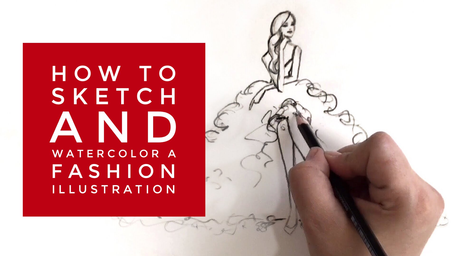 1920x1080 How To Sketch And Watercolor A Fashion Illustration Part 1