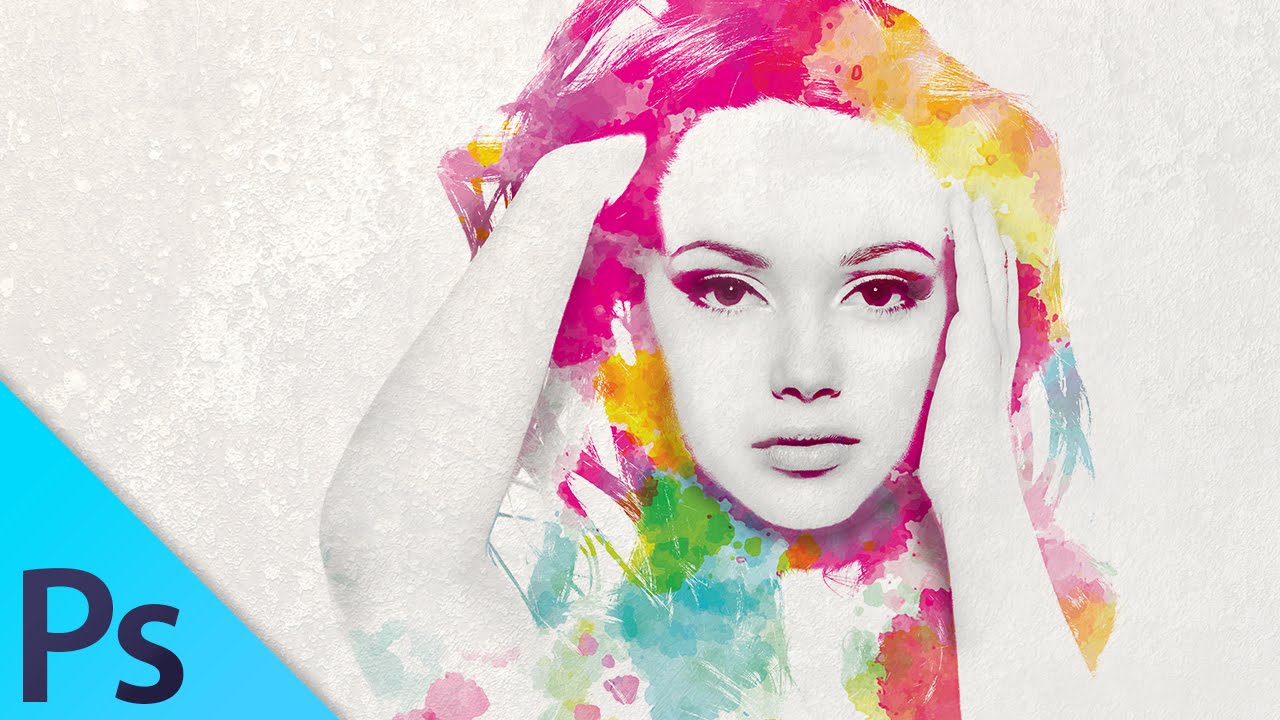 1280x720 Watercolor Girl