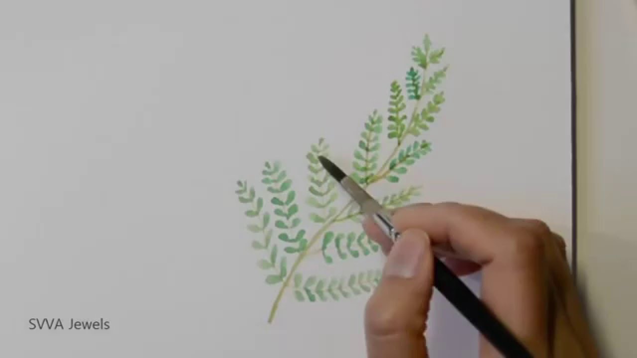 1280x720 How To Paint Fern In Watercolor