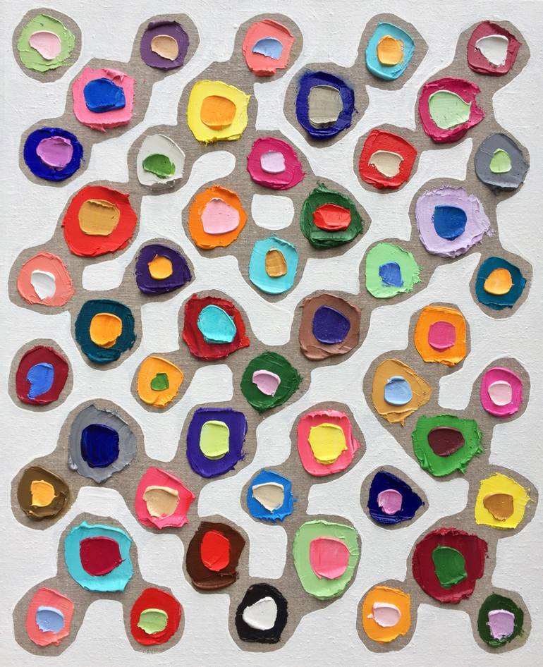 770x946 Fidget Spinner Polka Daubs Painting By Ann Marie Coolick Saatchi Art