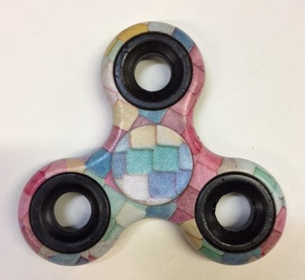435x400 Fidget Spinner Watercolor Print