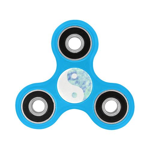 500x500 Blue Lagoon Watercolor Yin Yang Fidget Spinner Id D2091078