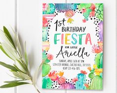 236x187 Llama Birthday Party Invitation, Fiesta Birthday Invite, Balloons