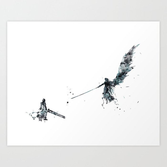 700x700 Final Fantasy Watercolor Art Print By Artsaren Society6
