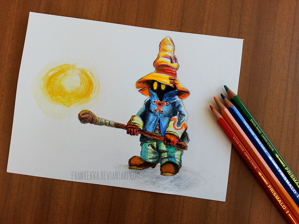 1000x750 Vivi Final Fantasy Ix Watercolor Pencils Tutorial By Frankekka On