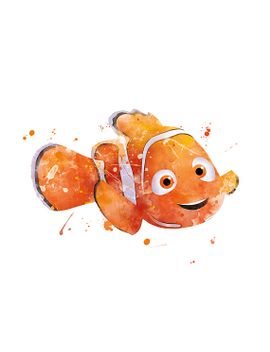 270x352 Shoptagr Nemo Print Watercolor Art Finding Nemo Dory Print