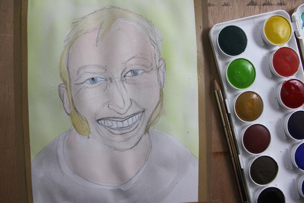 600x400 Learn The Basic Steps Of Watercolor Portrait Painting